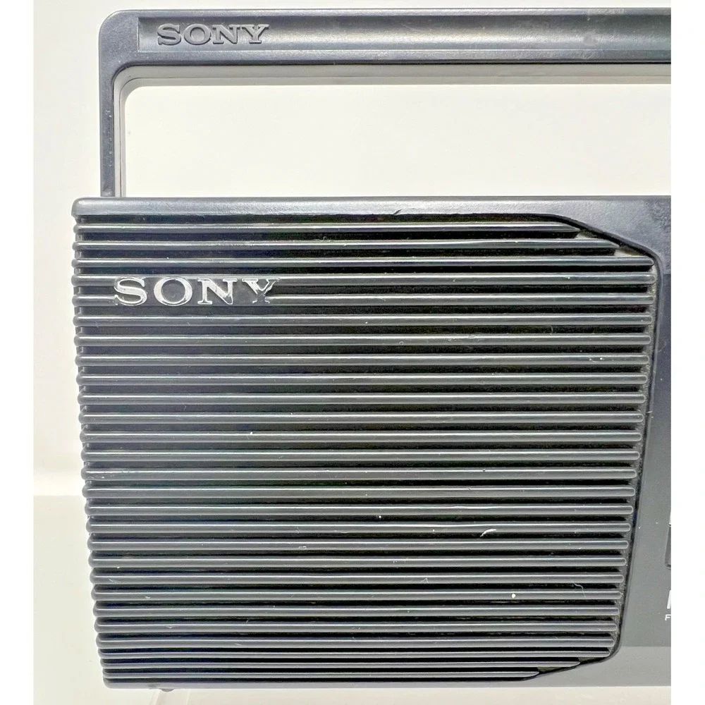 Sony ICF-24 Portable AM/FM Radio AC Battery Powered Tested Antenna Works